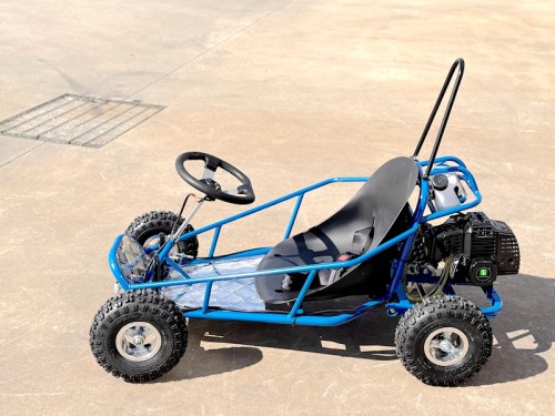 49cc Mini Go Kart 4 Wheeler Kids 2 Stroke Buggy Quad Atv Blue