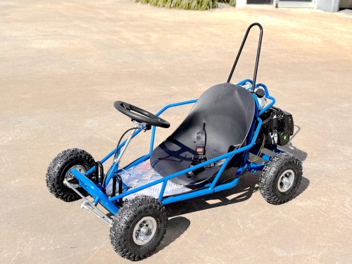 49cc Mini Go Kart 4 Wheeler Kids 2 Stroke Buggy Quad Atv Blue