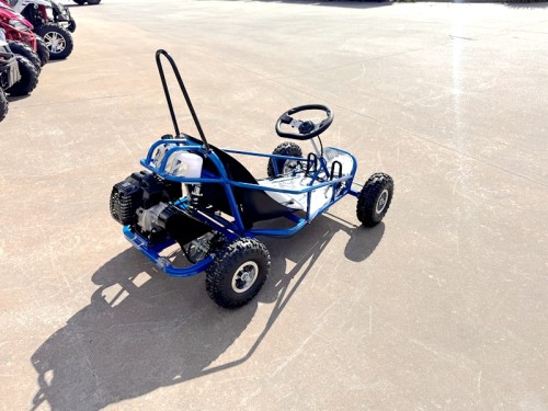 49cc Mini Go Kart 4 Wheeler Kids 2 Stroke Buggy Quad Atv Blue