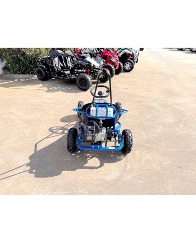 49cc Mini Go Kart 4 Wheeler Kids 2 Stroke Buggy Quad Atv Blue