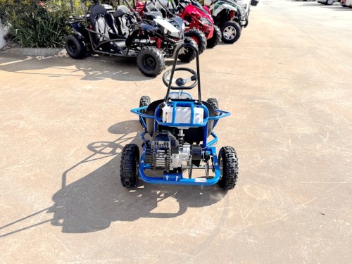 49cc Mini Go Kart 4 Wheeler Kids 2 Stroke Buggy Quad Atv Blue