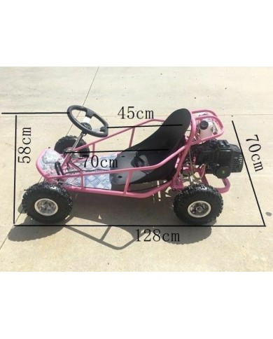 49cc Mini Go Kart 4 Wheeler Kids 2 Stroke Buggy Quad Atv Blue