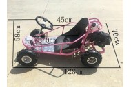49cc Mini Go Kart 4 Wheeler Kids 2 Stroke Buggy Quad Atv Blue