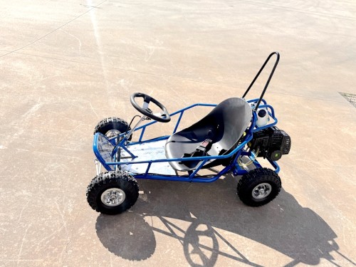 49cc Mini Go Kart 4 Wheeler Kids 2 Stroke Buggy Quad Atv Blue