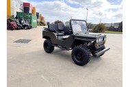 Mini Willys Jeep 1kW 48V Electric Ride On Buggy 2 Seater Kids/Teens Army Green