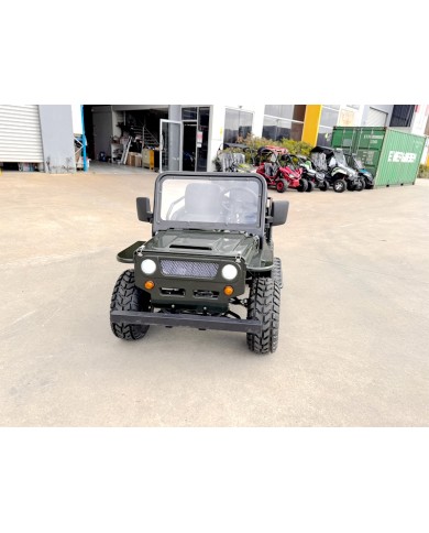 Mini Willys Jeep 1kW 48V Electric Ride On Buggy 2 Seater Kids/Teens Army Green Mini Willys Jeep 1kW 48V Electric Ride On Buggy 2 Seater Kids/Teens Army Green