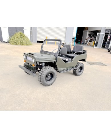 Mini Willys Jeep 1kW 48V Electric Ride On Buggy 2 Seater Kids/Teens Army Green Mini Willys Jeep 1kW 48V Electric Ride On Buggy 2 Seater Kids/Teens Army Green