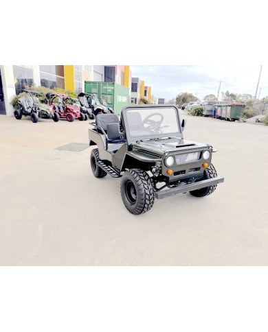 Mini Willys Jeep 1kW 48V Electric Ride On Buggy 2 Seater Kids/Teens Army Green Mini Willys Jeep 1kW 48V Electric Ride On Buggy 2 Seater Kids/Teens Army Green