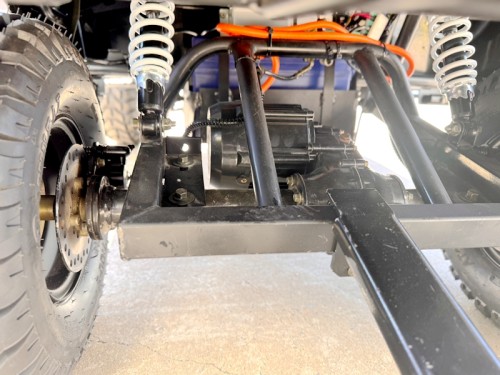 Mini Willys Jeep 1kW 48V Electric Ride On Buggy 2 Seater Kids/Teens Army Green