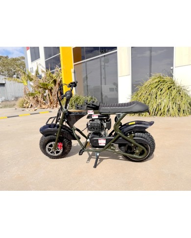 Trooper 105 Mini Bike Kids Adults Bike Military Style Off-Road Bike Green Trooper 105 Mini Bike Kids Adults Bike Military Style Off-Road Bike Green