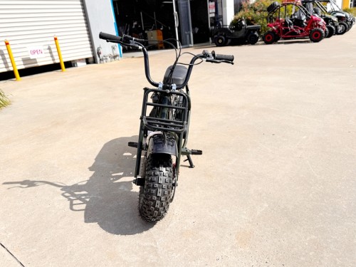 Trooper 105 Mini Bike Kids Adults Bike Military Style Off-Road Bike Green