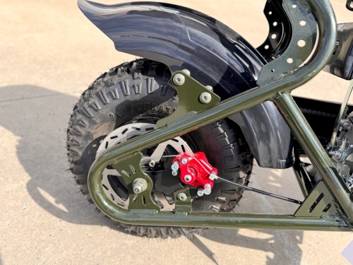 Trooper 105 Mini Bike Kids Adults Bike Military Style Off-Road Bike Green