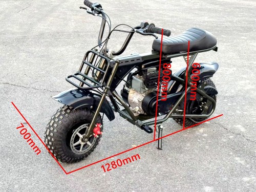 Trooper 105 Mini Bike Kids Adults Bike Military Style Off-Road Bike Green