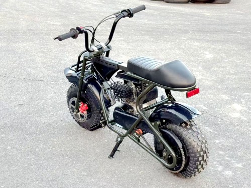 Trooper 105 Mini Bike Kids Adults Bike Military Style Off-Road Bike Green