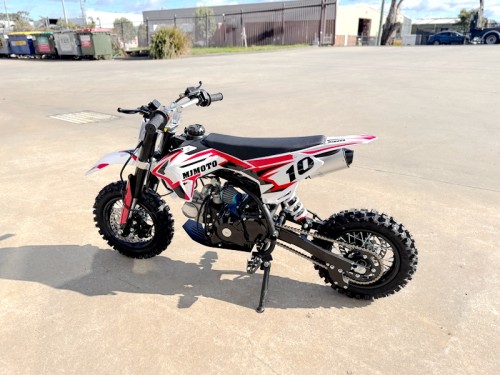 Bolt 50 50cc Kids Dirt Bike 4-Stroke Electric Start Safe Easy Fun Off Road AUTO RED