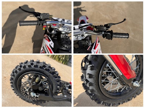 Bolt 50 50cc Kids Dirt Bike 4-Stroke Electric Start Safe Easy Fun Off Road AUTO RED