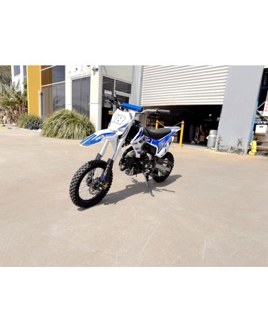 110cc Dirt Bike Trail Pit Bike Motor Electric Start Semi Auto Junior Bike Kid Blue 110cc Dirt Bike Trail Pit Bike Motor Electric Start Semi Auto Junior Bike Kid Blue