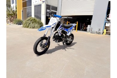 110cc Dirt Bike Trail Pit Bike Motor Electric Start Semi Auto Junior Bike Kid Blue 110cc Dirt Bike Trail Pit Bike Motor Electric Start Semi Auto Junior Bike Kid Blue