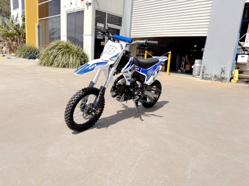 110cc Dirt Bike Trail Pit Bike Motor Electric Start Semi Auto Junior Bike Kid Blue