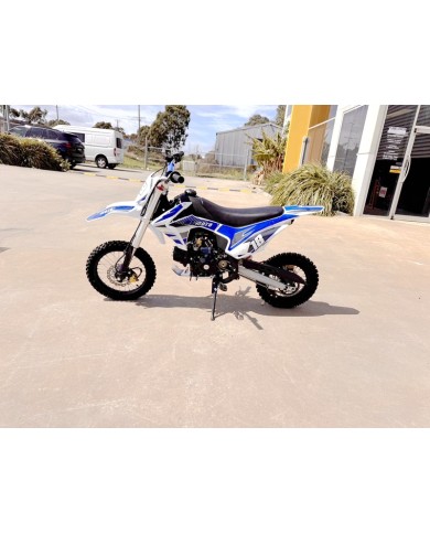 110cc Dirt Bike Trail Pit Bike Motor Electric Start Semi Auto Junior Bike Kid Blue 110cc Dirt Bike Trail Pit Bike Motor Electric Start Semi Auto Junior Bike Kid Blue