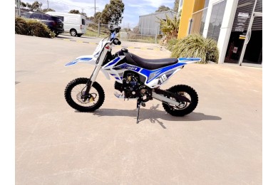 110cc Dirt Bike Trail Pit Bike Motor Electric Start Semi Auto Junior Bike Kid Blue 110cc Dirt Bike Trail Pit Bike Motor Electric Start Semi Auto Junior Bike Kid Blue