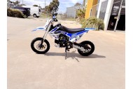 110cc Dirt Bike Trail Pit Bike Motor Electric Start Semi Auto Junior Bike Kid Blue