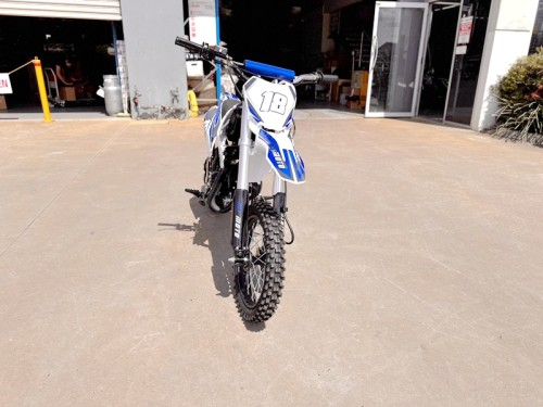 110cc Dirt Bike Trail Pit Bike Motor Electric Start Semi Auto Junior Bike Kid Blue