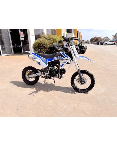 110cc Dirt Bike Trail Pit Bike Motor Electric Start Semi Auto Junior Bike Kid Blue 110cc Dirt Bike Trail Pit Bike Motor Electric Start Semi Auto Junior Bike Kid Blue