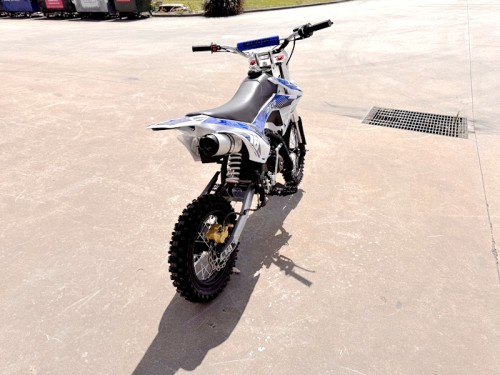 110cc Dirt Bike Trail Pit Bike Motor Electric Start Semi Auto Junior Bike Kid Blue