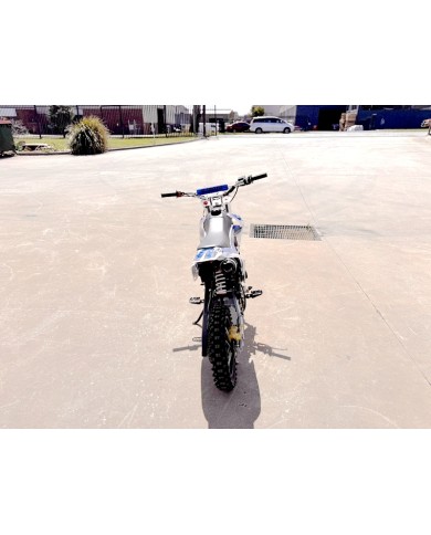 110cc Dirt Bike Trail Pit Bike Motor Electric Start Semi Auto Junior Bike Kid Blue 110cc Dirt Bike Trail Pit Bike Motor Electric Start Semi Auto Junior Bike Kid Blue