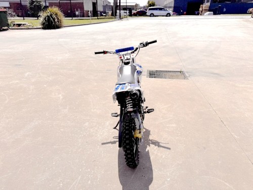 110cc Dirt Bike Trail Pit Bike Motor Electric Start Semi Auto Junior Bike Kid Blue