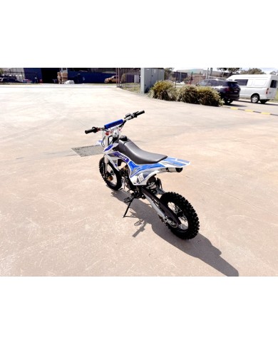 110cc Dirt Bike Trail Pit Bike Motor Electric Start Semi Auto Junior Bike Kid Blue 110cc Dirt Bike Trail Pit Bike Motor Electric Start Semi Auto Junior Bike Kid Blue