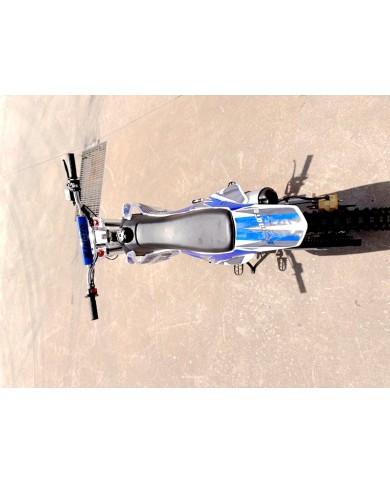 110cc Dirt Bike Trail Pit Bike Motor Electric Start Semi Auto Junior Bike Kid Blue 110cc Dirt Bike Trail Pit Bike Motor Electric Start Semi Auto Junior Bike Kid Blue