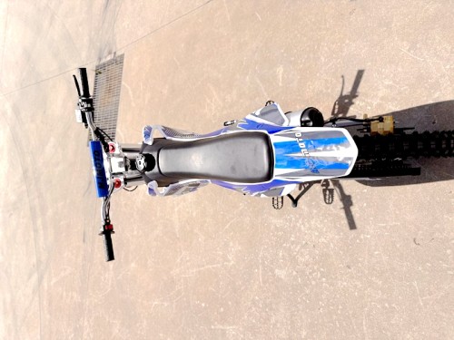 110cc Dirt Bike Trail Pit Bike Motor Electric Start Semi Auto Junior Bike Kid Blue