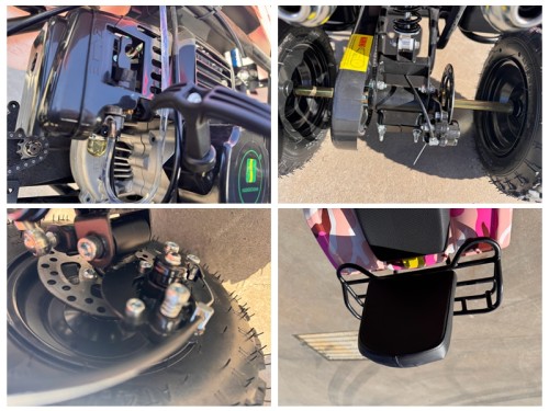 WILDFORCE49 49CC FARM QUAD BIKE ATV BUGGY KIDS 4 WHEELER HUASHENG 2-STROKE MJ MOTORGREEN