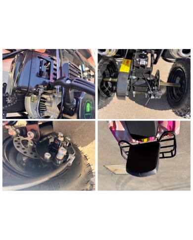 49cc Mini Farm Quad Bike, ATV Buggy Kids, 4 Wheeler Pocket, Pit Dirt Bike in Red 49cc Mini Farm Quad Bike, ATV Buggy Kids, 4 Wheeler Pocket, Pit Dirt Bike in Red