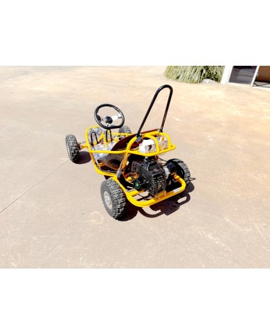Brand New 49cc Mini Go Kart 4 Wheeler Kids 2 Stroke Buggy Quad Atv Yellow Brand New 49cc Mini Go Kart 4 Wheeler Kids 2 Stroke Buggy Quad Atv Yellow