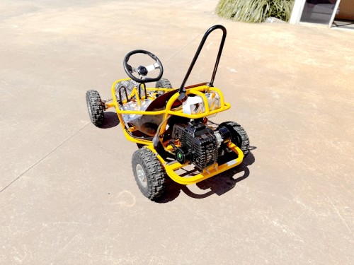 Brand New 49cc Mini Go Kart 4 Wheeler Kids 2 Stroke Buggy Quad Atv Yellow