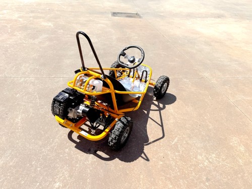 Brand New 49cc Mini Go Kart 4 Wheeler Kids 2 Stroke Buggy Quad Atv Yellow