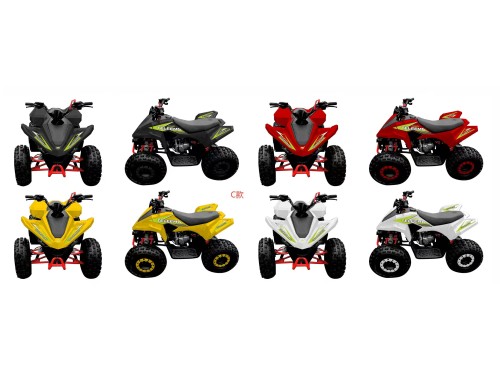 150CC ATV Sport Quad 4 Wheel Buggy Semi Auto ZOOMER GREY kids Adults Off-road