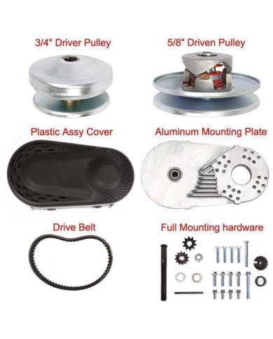 TORQUE CONVERTER CLUTCH KIT 3/4" 10T 420 3/4" 19.05mm TAV 30 Series  5.5 6.5hp