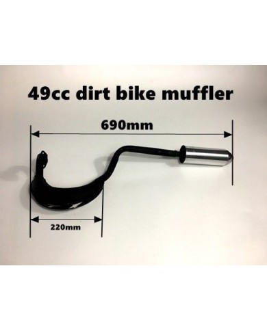 Exhaust Pipe Muffler Set 49cc 2 Stroke Engine Kit Quad Dirt Bike Scooter Kart