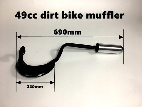 Exhaust Pipe Muffler Set 49cc 2 Stroke Engine Kit Quad Dirt Bike Scooter Kart