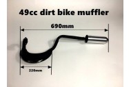Exhaust Pipe Muffler Set 49cc 2 Stroke Engine Kit Quad Dirt Bike Scooter Kart