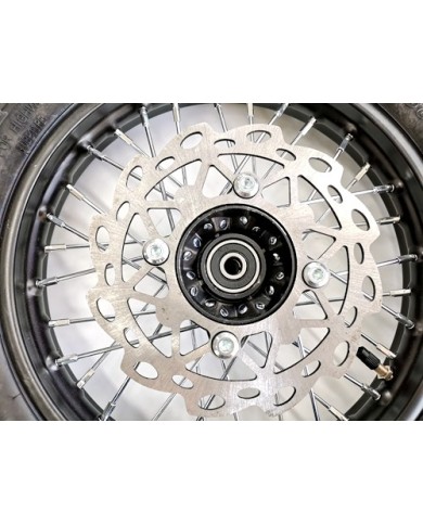 60/100-12 FRONT WHEEL KNOBBY TYRE +TUBE WITH DISC 12 INCH 12mm hole DIRT BIKE TRAIL BIKE