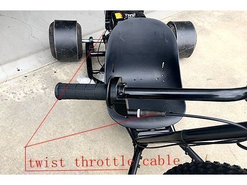 248cm 21cm Twist Throttle Cable Cord Go Kart Drift Trike Project Quad Buggy Atv