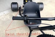 248cm 21cm Twist Throttle Cable Cord Go Kart Drift Trike Project Quad Buggy Atv
