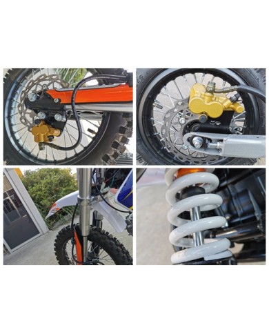 110cc Dirt Bike Trail Pit Bike Motor Electric Start Semi Auto Junior Bike Kid Green