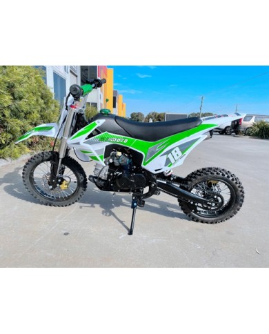 110cc Dirt Bike Trail Pit Bike Motor Electric Start Semi Auto Junior Bike Kid Green