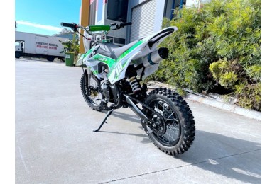 110cc Dirt Bike Trail Pit Bike Motor Electric Start Semi Auto Junior Bike Kid Green